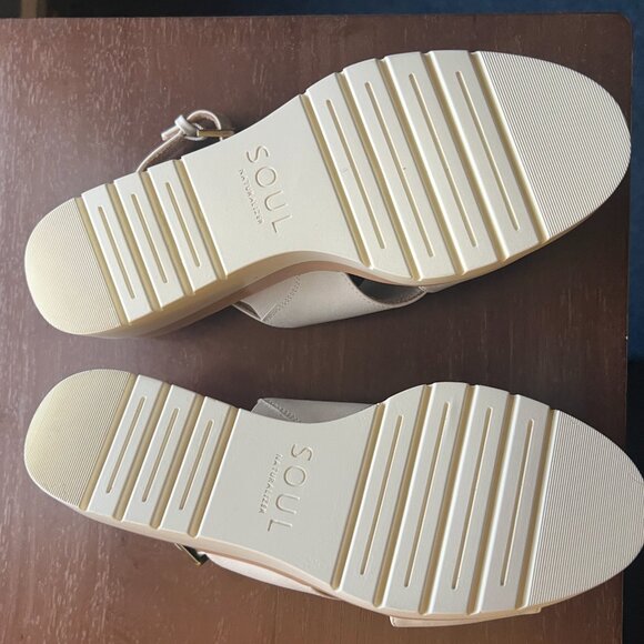 Naturalizer SOUL Goodtimes Slingback Wedge – Porcelain White, Size 10W (New in B - Picture 5 of 9